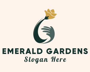 Hand Flower Spa logo design