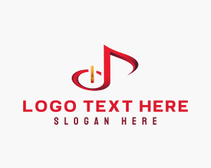 Notes - Music Radio Stream logo design
