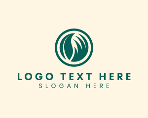 Planting - Leaf Grass Gardening logo design
