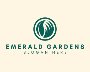 Leaf Grass Gardening logo design