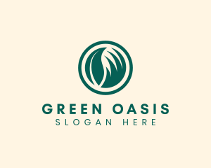 Vegetation - Leaf Grass Gardening logo design
