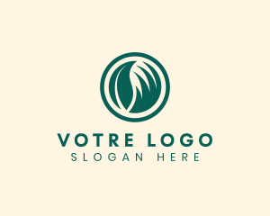 Agriculture - Leaf Grass Gardening logo design