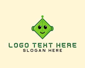 Happy - Tech Eco Robot logo design