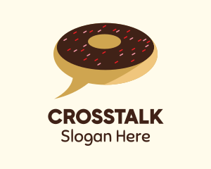 Patisserie - Donut Delivery Chat logo design