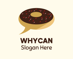 Doughnut - Donut Delivery Chat logo design