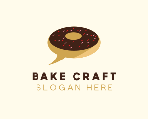 Donut Delivery Chat logo design