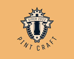 Pint - Liquor Beer Brewery logo design