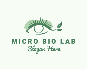 Natural Leaf Eyelash logo design