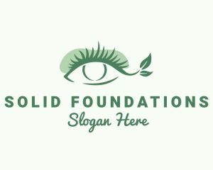 Cosmetic Surgery - Natural Leaf Eyelash logo design