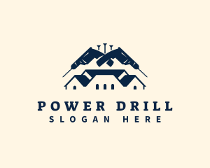 Drill Construction  Renovation  logo design