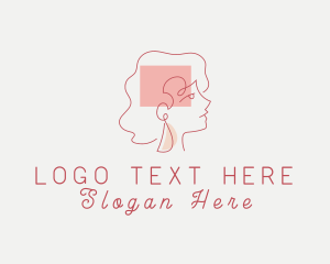 Woman Jewelry Fashion Logo