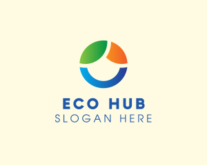 Modern Eco Circle logo design