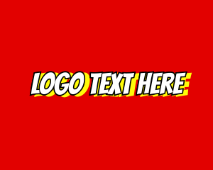Anime - Comic Hero Wordmark logo design
