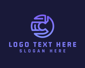 Media - Tech Startup Letter C logo design