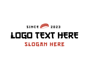 Sushi Restaurant - Sushi Bar Wordmark logo design