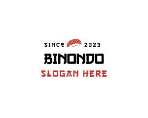 Salmon - Sushi Bar Wordmark logo design