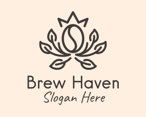 Brew - Brewed Coffee Outline logo design