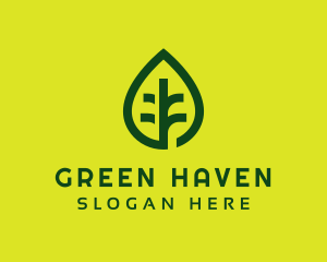 Green Leaf Nature logo design