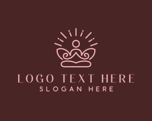 Reiki - Lotus Yoga Meditation logo design