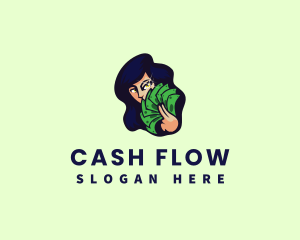 Monetary - Cash Woman Money logo design
