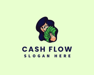 Cash Woman Money logo design