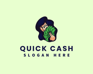 Cash Woman Money logo design