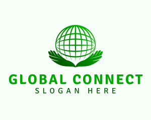 Global Support Hand logo design