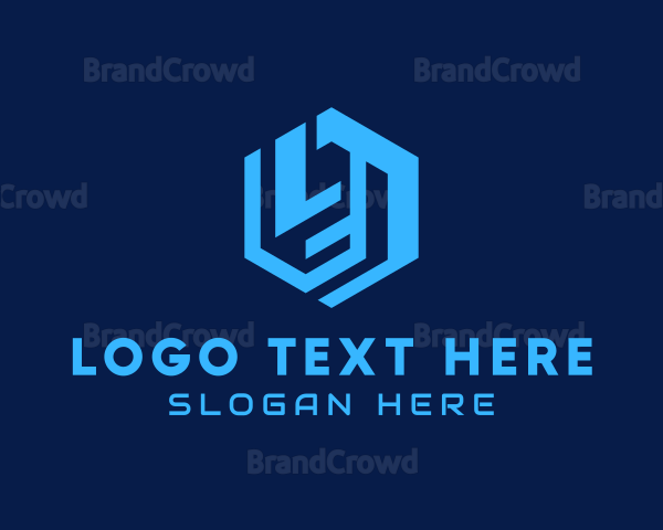 Hexagon Tech Letter L Logo