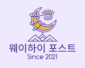 Psychic Eye Moon logo design