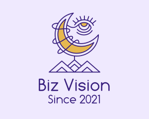 Psychic Eye Moon logo design