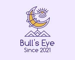 Psychic Eye Moon logo design