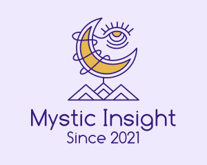 Psychic - Psychic Eye Moon logo design