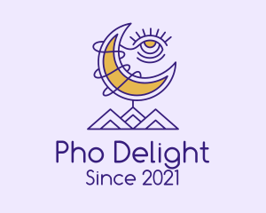 Psychic Eye Moon logo design