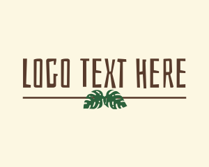 Text - Jungle Eco Leaves logo design