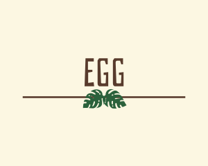 Jungle Eco Leaves  Logo