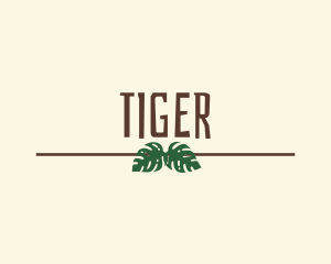 Jungle Eco Leaves  Logo