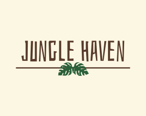 Jungle Eco Leaves  logo design