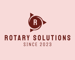 Rotary - Triangle Propeller Cooling Ventilation logo design