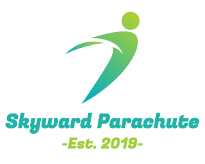 Parachute - Aviation Skydiving Glider logo design
