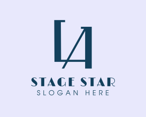 Actor - Minimalist Letter LA Monogram logo design