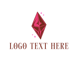 Jewel - Ruby Diamond Jewel logo design