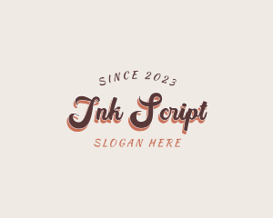 Script - Fancy Retro Script logo design