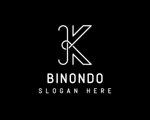 Minimalist Brand Monoline Letter K Logo