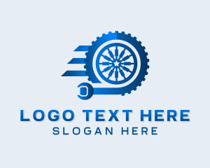 Tire Wrench Mechanic Logo