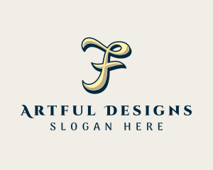 Fashion Clothing Boutique Letter F logo design