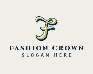 Fashion Clothing Boutique Letter F logo design