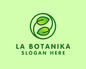 Natural - Organic Leaves Nature logo design