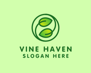 Organic Leaves Nature logo design