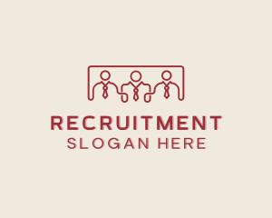Office Employee Recruitment logo design