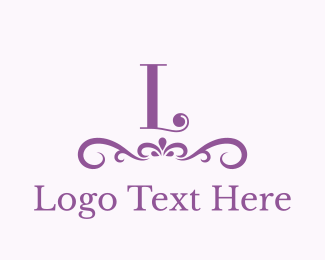 Purple Boutique Accessories Letter  Logo